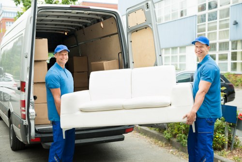 Moving items from a terrace home for a storage quote in Petersham