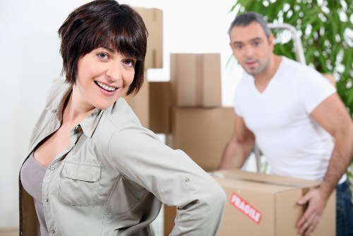 Business inventory kept in a clean short-term storage unit