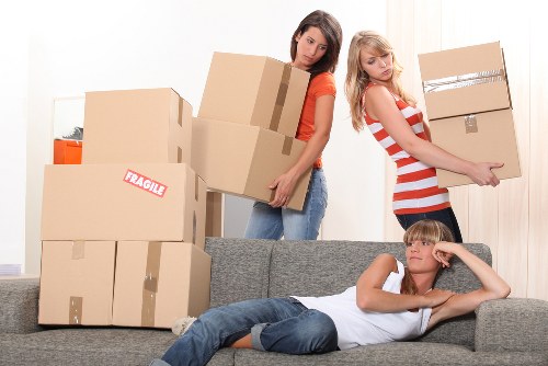 Organized storage space for furniture and boxes in Petersham